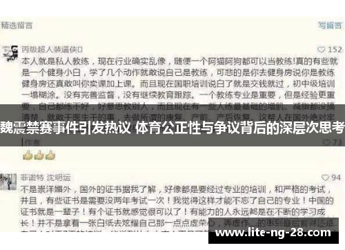 魏震禁赛事件引发热议 体育公正性与争议背后的深层次思考